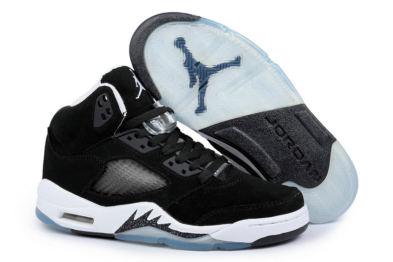 Air Jordan 5 Mens Shoes Aa Black/White Online